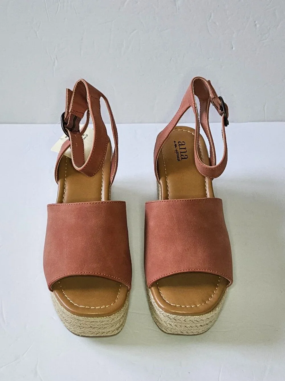 a.n.a  Espadrille Platform Wedge Sandals Women Size 7.5